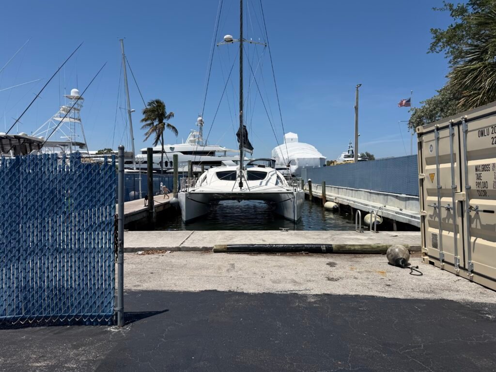 Safely on the dock